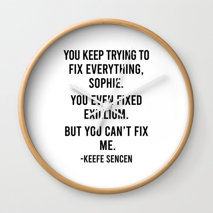 You keep trying to fix Wall Clock