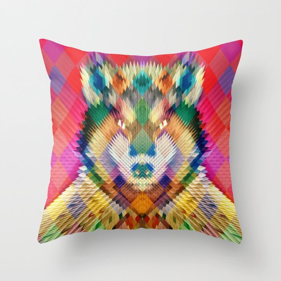 Corporate Wolf Throw Pillow
