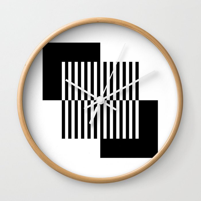 Retro geometric art Wall Clock