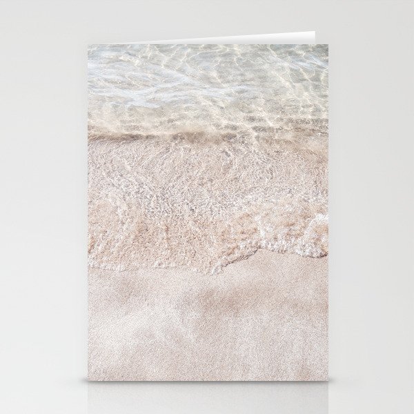 Peach Sand Sunny Shoreline | Beach Vibes Stationery Cards