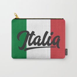 Italian Flag Carry-All Pouch | Rome, Pizza, Red, Green, Travel, Italianflag, Italia, Typography, Graphicdesign, Flag 