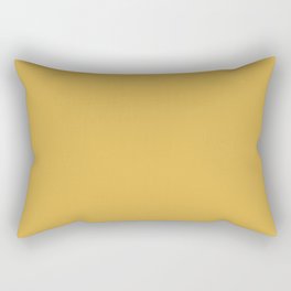 Sherwin Williams Trending Colors of 2019 Nugget (Golden Yellow) SW 6697 Solid Color Rectangular Pillow