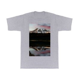 Mt. Rainier, Reflection Lake, Scenic Landscape, Nature T Shirt