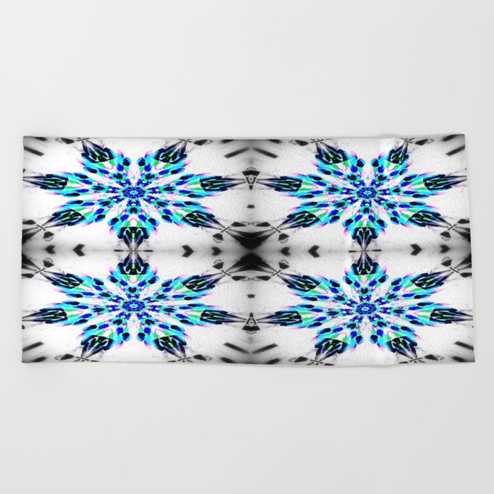 Enchanted Frozen Snowflakes Beach Towel By Vintageby2sweet Society6