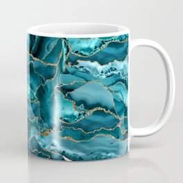 Blue and Gold Agate Mug