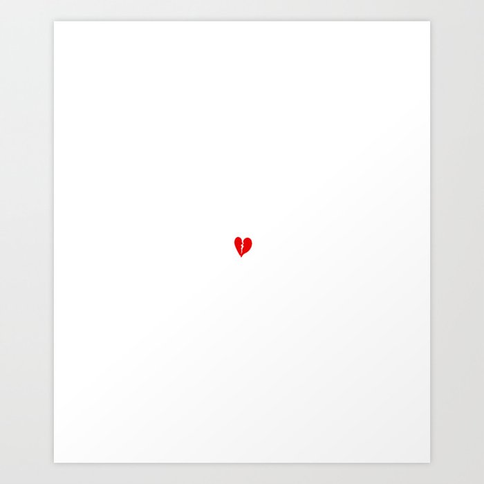 love hurts Art Print