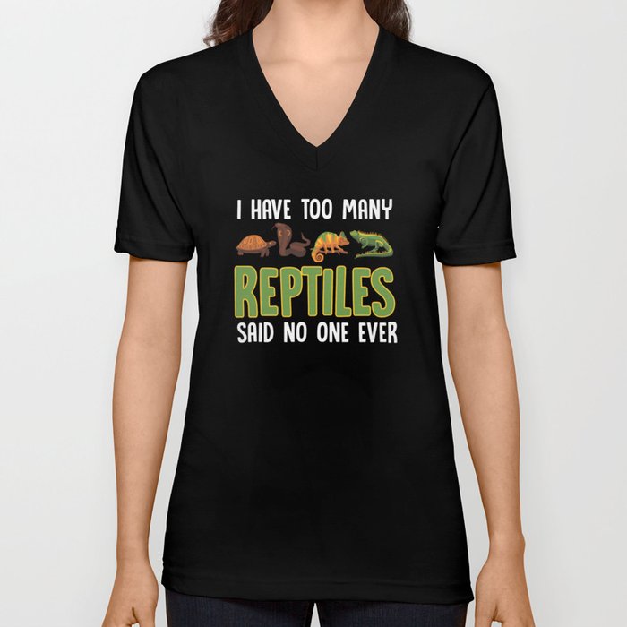 Herpetologist Reptile Reptiles Crocodile herping V Neck T Shirt