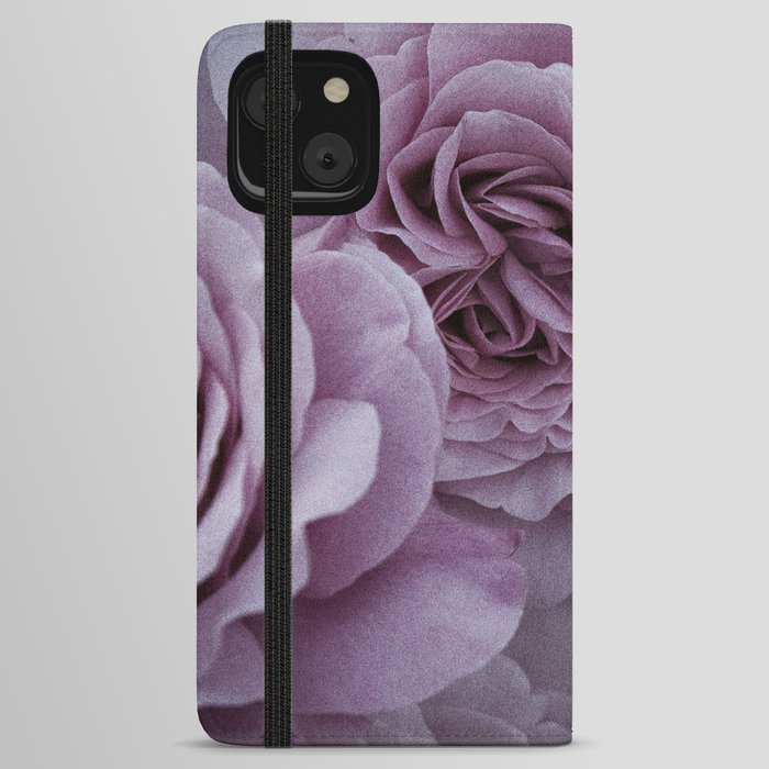 Vintage Lavender Roses iPhone Wallet Case