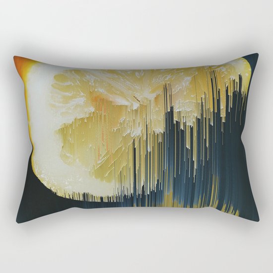 Lemony Good Glitch Rectangular Pillow
