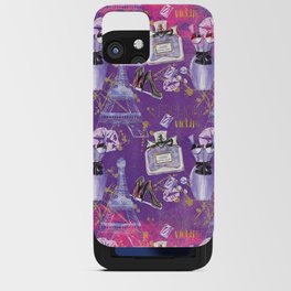 Fashion Victim - Paris France Elegance Shopping Girly in pink and purple iPhone Card Case