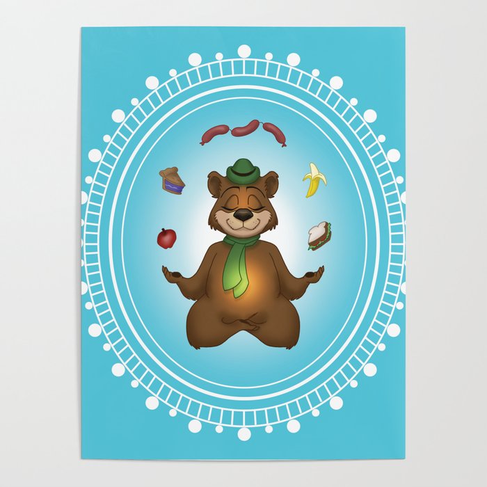 Yoga Bear Poster
