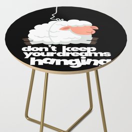 Keep Your Dreams Hanging Sheep Sleeping Side Table