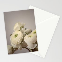 White flowers Stationery Cards