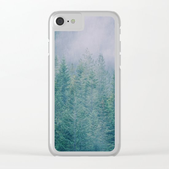Foggy Forest in Squamish, British Columbia Clear iPhone Case