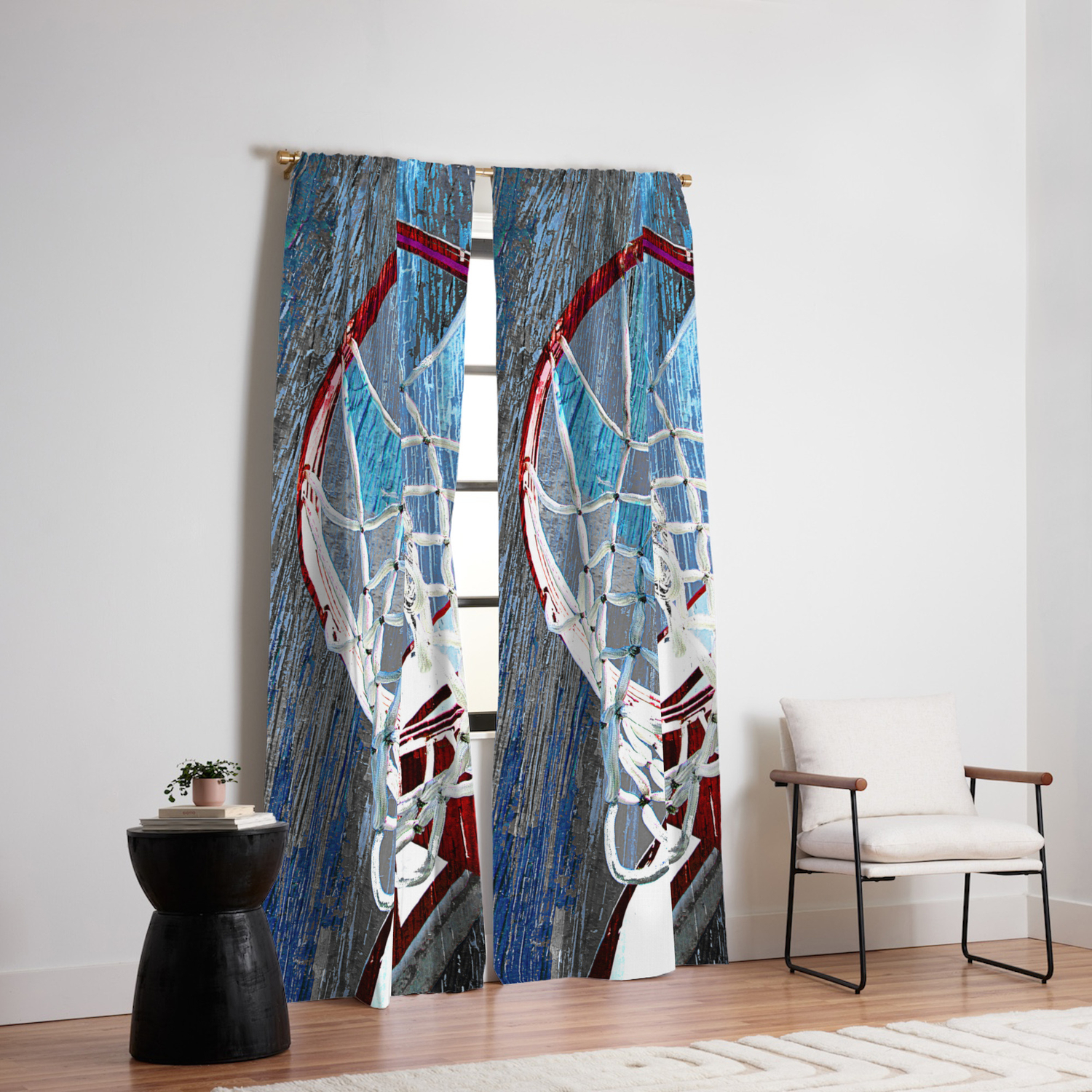 Basketball Art Spotlight Vs 2 Blackout Curtain By Takumipark