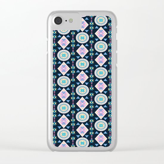 Dancing Diamonds By Everett Co Clear iPhone Case