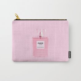Perfume Bottle Print Pink Perfume Minimalistic Wall Art Fashion Poster Fragrance Scent Modern Decor Carry-All Pouch