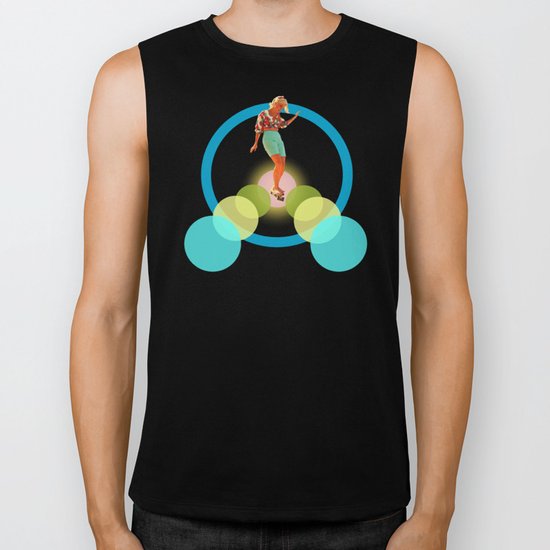Skate for peace Biker Tank