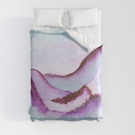 Purple Mountain Scenery  Comforter