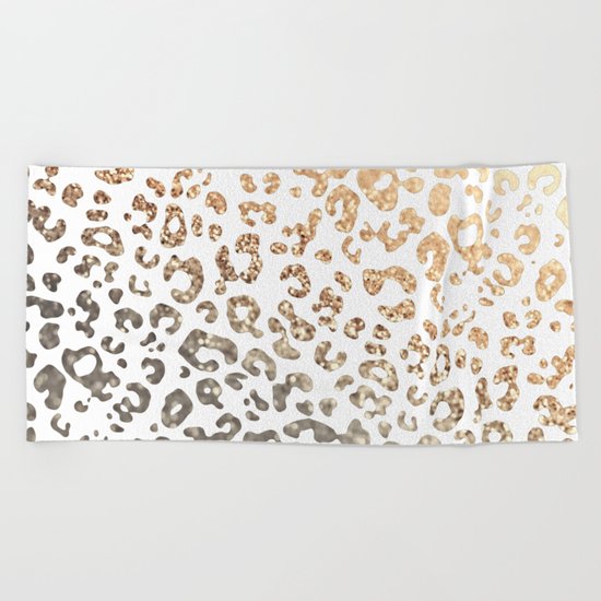 GOLD LEO Beach Towel