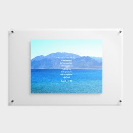 Isaiah 41:10 I am with you Bible Ocean Sunset Floating Acrylic Print