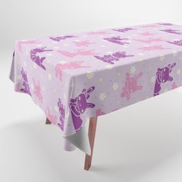 Bunnies in pink Tablecloth
