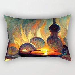 Fire & Glass Rectangular Pillow