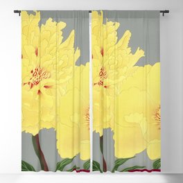 Peony Blossoms Blackout Curtain