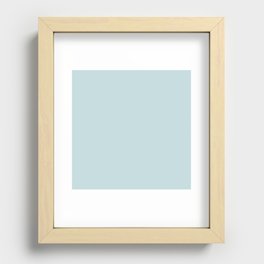 Light Sky Blue Recessed Framed Print