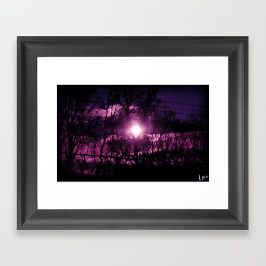 On My Mind All Night Framed Art Print