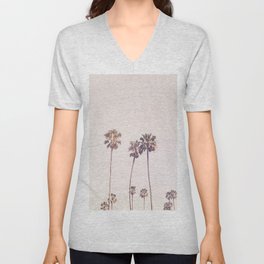 Sunny Cali Palm Trees V Neck T Shirt
