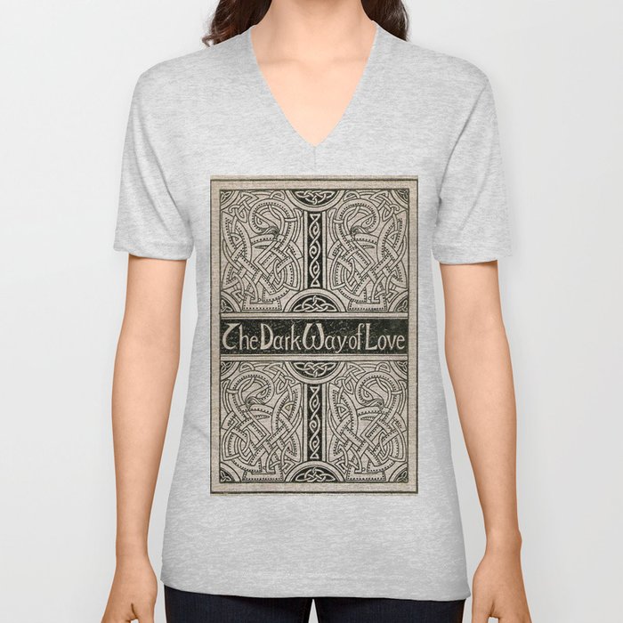 Vintage Book Cover- The Dark Way of Love by Charles LeGoffic First Edition V Neck T Shirt