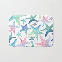 Starfish Pattern Bath Mat
