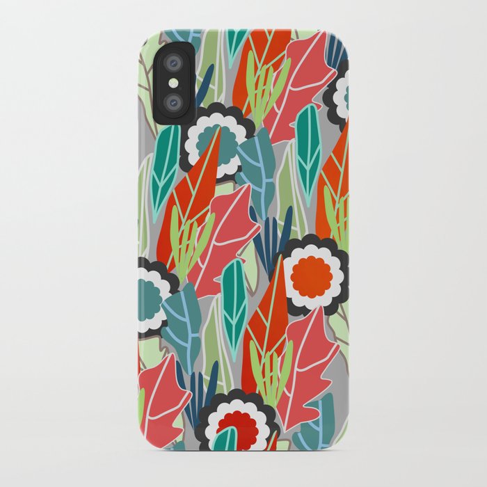 Floral jungle iPhone Case