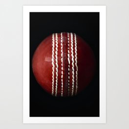 Cricket Ball Art Print