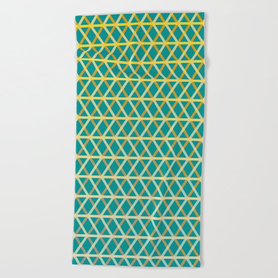 Overlap #6 reverse Beach Towel