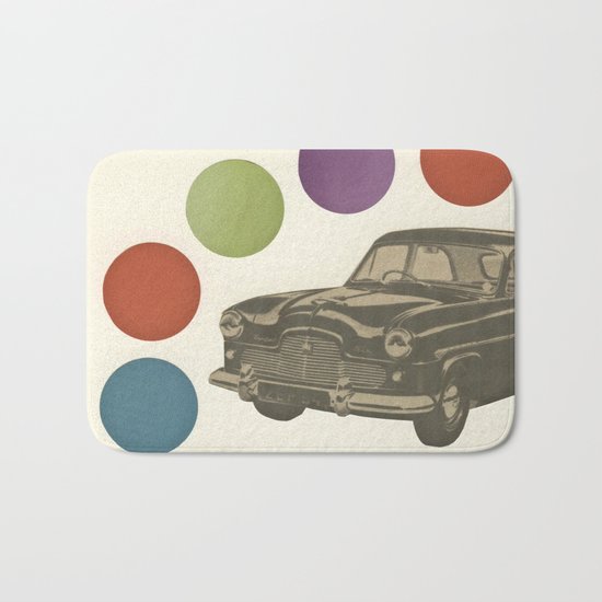 Driving Around in Circles Bath Mat