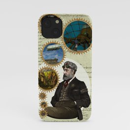 Jules Verne, a Steampunk vision iPhone Case