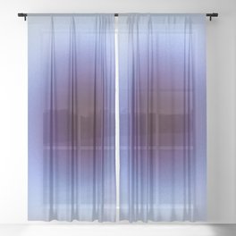 Soft Deep Blue Colourscape Sheer Curtain