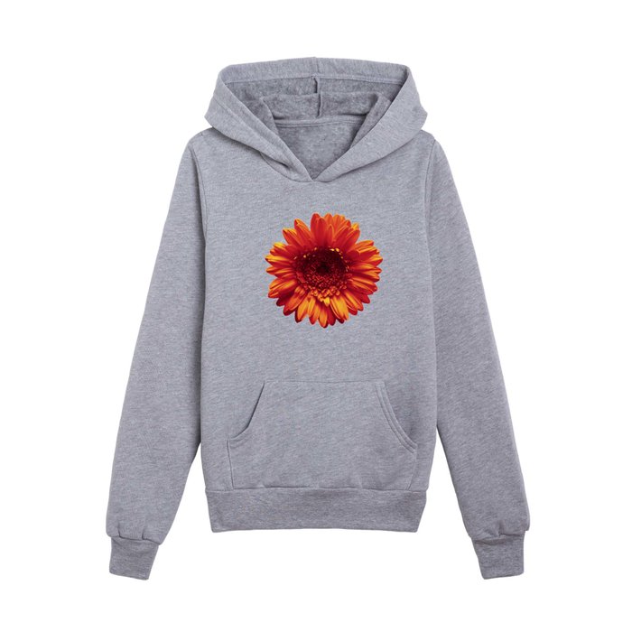 Orange Daisy Kids Pullover Hoodie