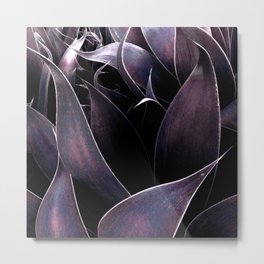 Eggplant Mauve Abstract Leaves Metal Print | Exotic, Purple, Leaf, 2Sweet4Wordsdesigns, Nature, Graphicdesign, Botanical, Pattern, Succulent, Whimsyromance Fun 