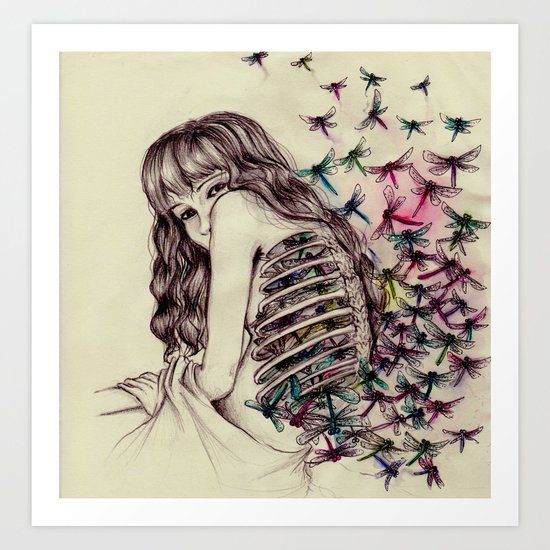 Dragonflies Art Print
