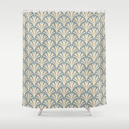 Art Deco Gold Fans Shower Curtain