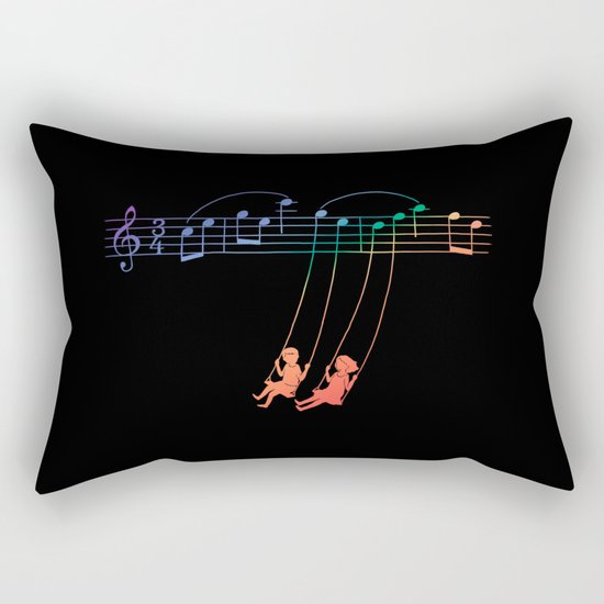 Music Swing Rectangular Pillow