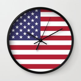 USA flag Wall Clock | Flag, American, Usa, Usflag, Usaflag, Americanflag, Graphicdesign 
