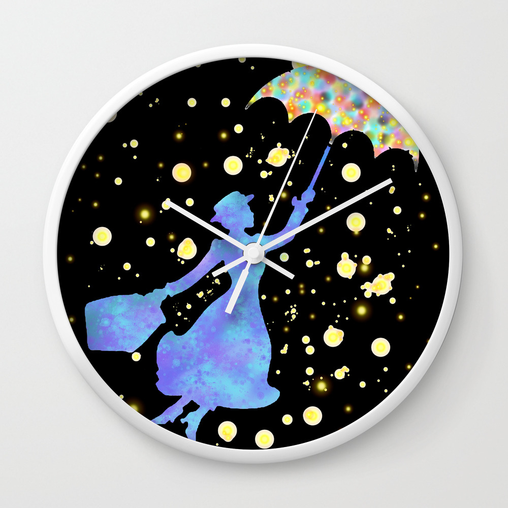 Mary Poppins The Magical Nanny Wall Clock By Maryedenoa Society6
