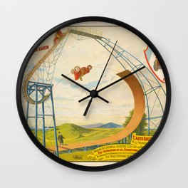 Vintage Barnum Circus poster  Wall Clock