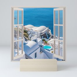 Santorini Greece | OPEN WINDOW ART Mini Art Print