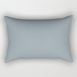 Teal-Gray Wave Rectangular Pillow