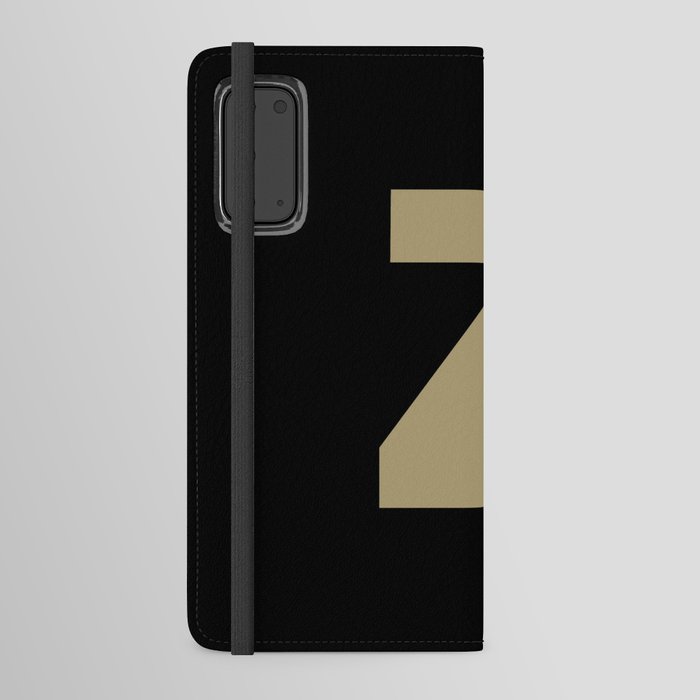 letter Z (Sand & Black) Android Wallet Case